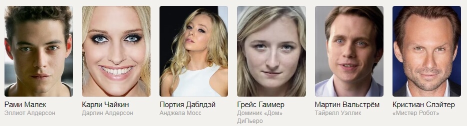 актеры и роли в фильме мистер робот