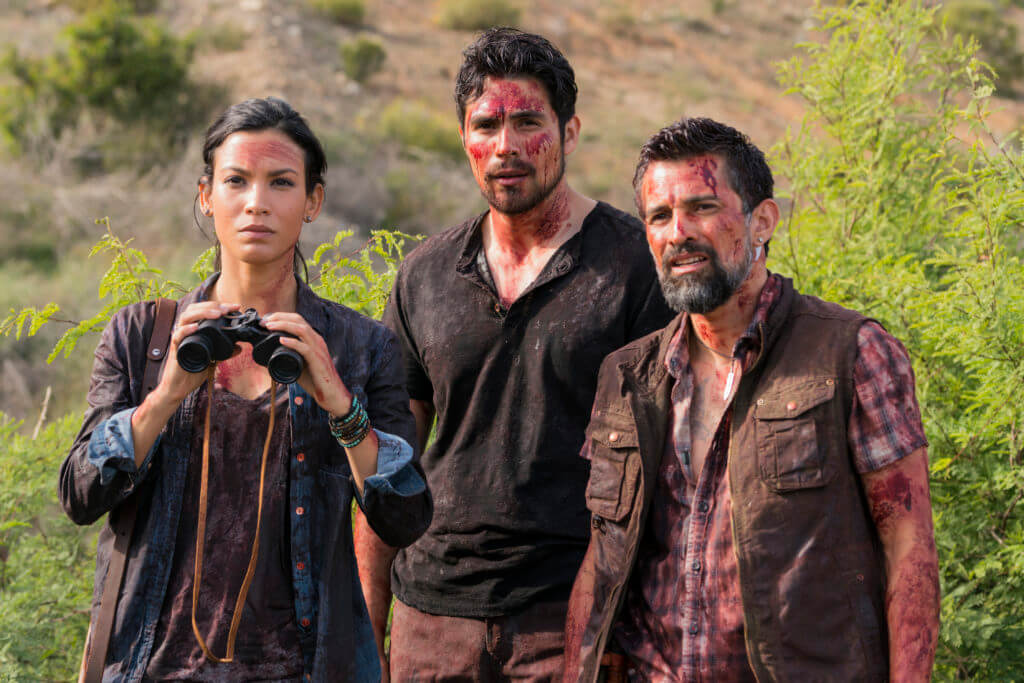Danay Garcia as Luciana, Alfredo Herrera as Francisco (Scout), Carlos Sequra as Scout - Fear The Walking Dead _ Season 2 Danay Garcia as Luciana, Alfredo Herrera as Francisco (Scout), Carlos Sequra as Scout - Fear The Walking Dead _ Season 2