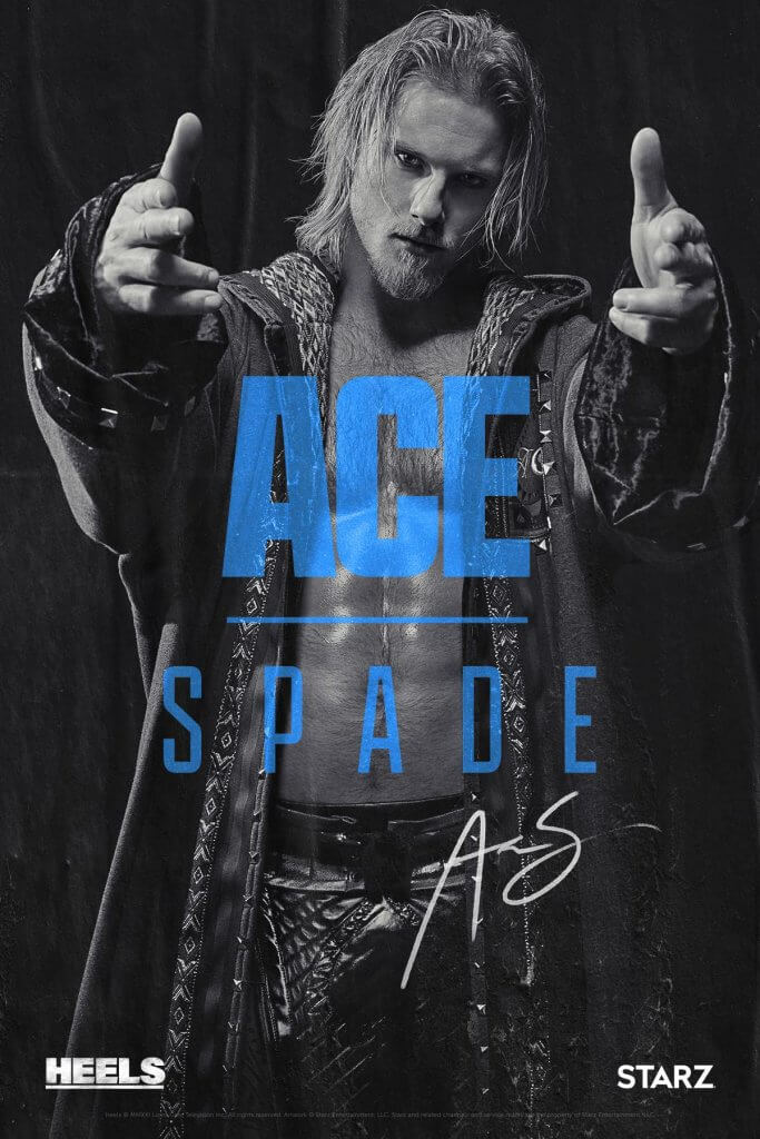 ace spade, heels, starz, serial, сериал, фильм, 2021 сериал хилы постер